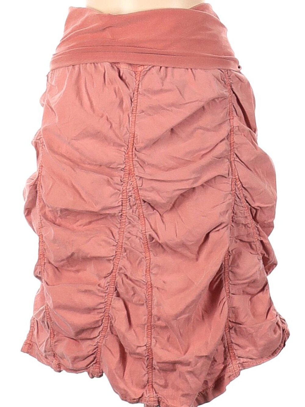 Wearables Size M Casual midi  skirt coral color Very Good Condition
